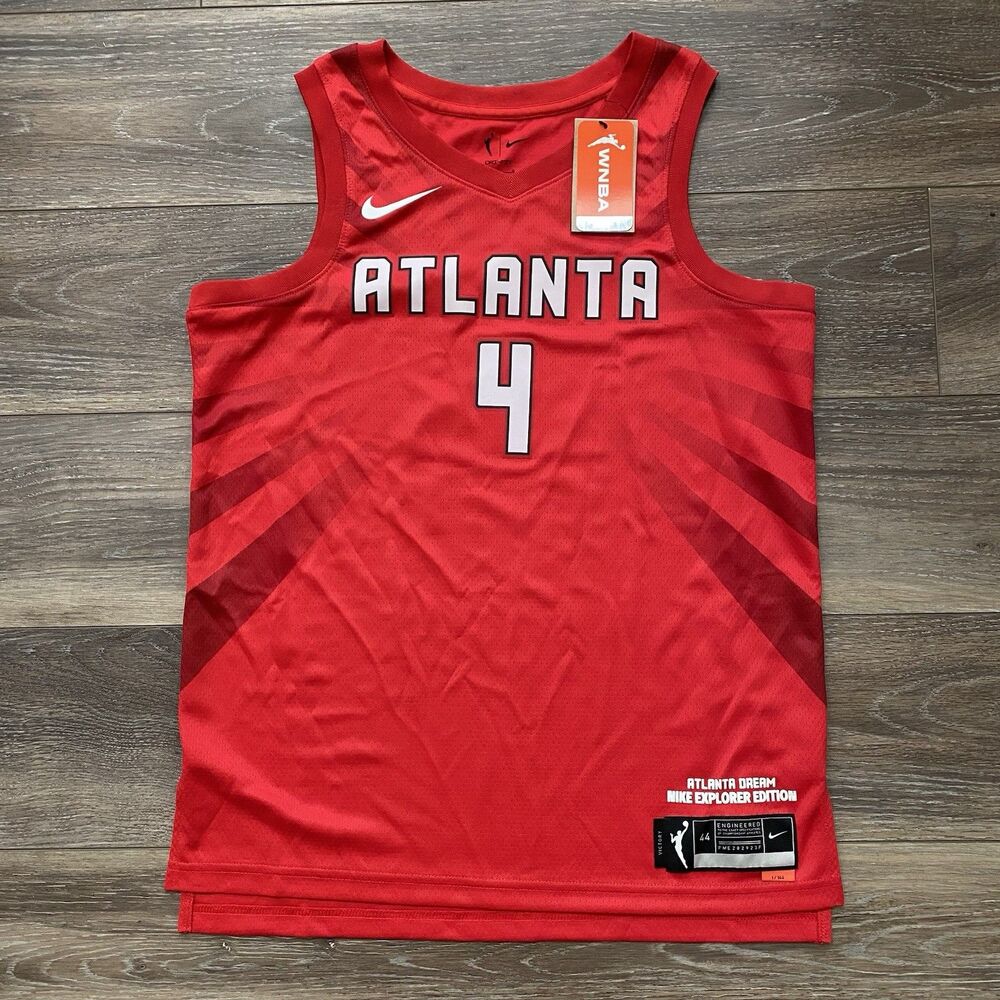 Atlanta Dream Aari McDonald Jersey Nike Womens Medium Red WNBA Explorers Edition